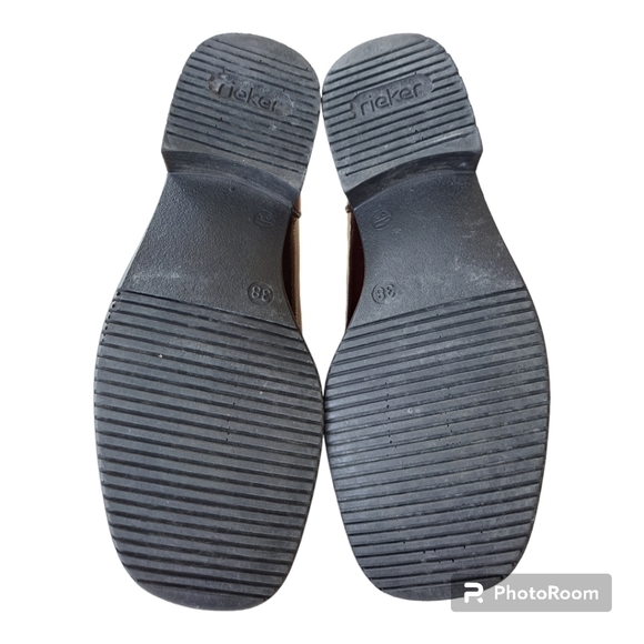 Rieker antistress bordeau patent leather women's shoes heel 1" size 38 - Picture 12 of 14